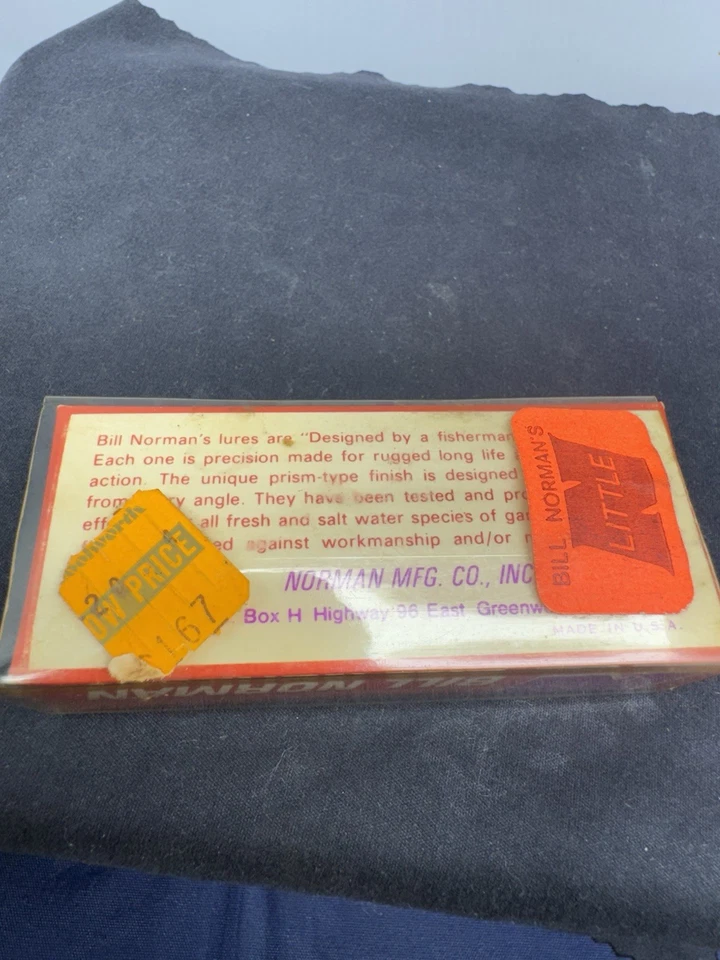 Vintage Bill Norman Lures Little N Crankbait 2.75" 3/8oz chrome black 1901 - Image 3 of 4