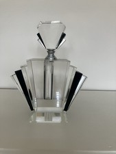 Vintage Art Deco ‘Fan Style’ Crystal Perfume Bottle Weight 228g