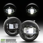 Set Cree Led Bumper Fog Lights Lamps For 08-18 Sequoia 05-11 Tacoma 07-13 Tubdra