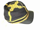 CIVIL WAR  GENERAL OFFICER  KEPI -XL  with gold chin strap and CSA  buttons