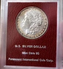 1897 Morgan Silver Dollar BU in Paramount Coin Holder