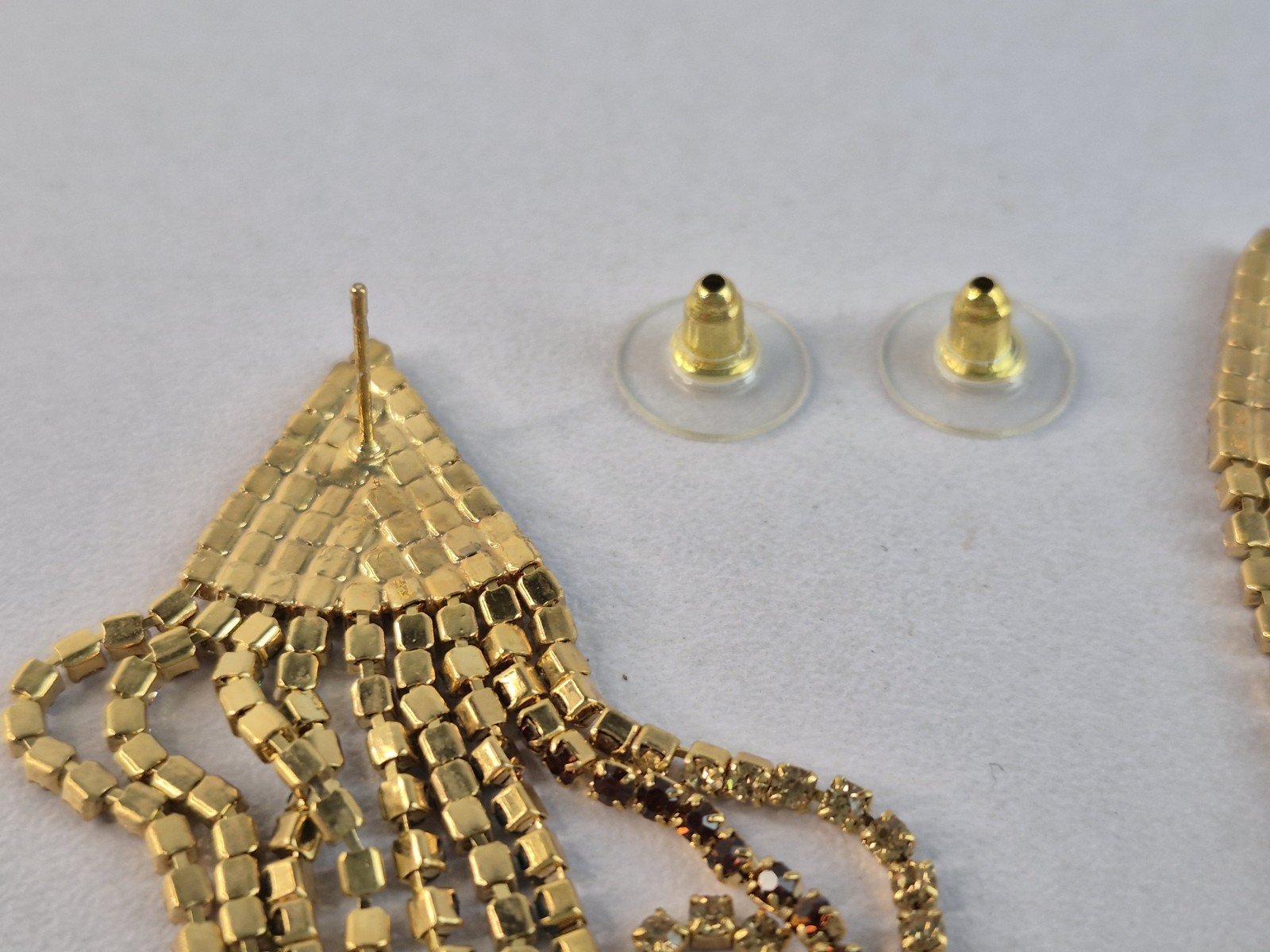 Long Dangling Linear Strand Earrings Multicolor R… - image 11