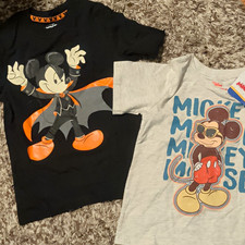 Disney Mickey Mouse 2-Pack Kids T-Shirts Size Toddler 4/5, 5T, Halloween Vampire