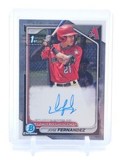 JOSE FERNANDEZ 2024 BOWMAN CHROME 1ST AUTO ROOKIE #CPA-JF A Q1809