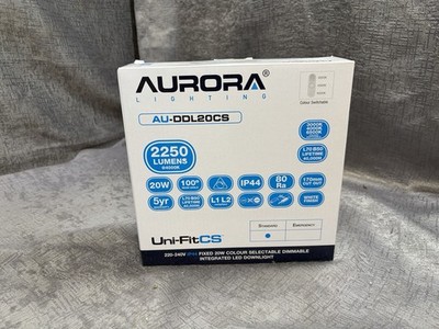 Aurora 20W LED Einbaustrahler 2250K IP44 Slim Fit weiß AU-DDL20CS