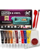 Leather  Vinyl Repair Kit Fix Tears Holes Scratches Peeling Furniture Car Seat
