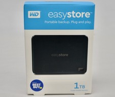 Western Digital easystore 1TB, USB 3.0, External, Portable Hard Drive - Black...