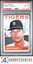 1964 TOPPS #128 MICKEY LOLICH RC TIGERS PSA 4