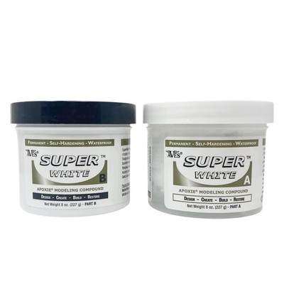 Aves Apoxie Sculpt Super White - 2 Part Modeling Compound (A & B) - 1 Pound, ...