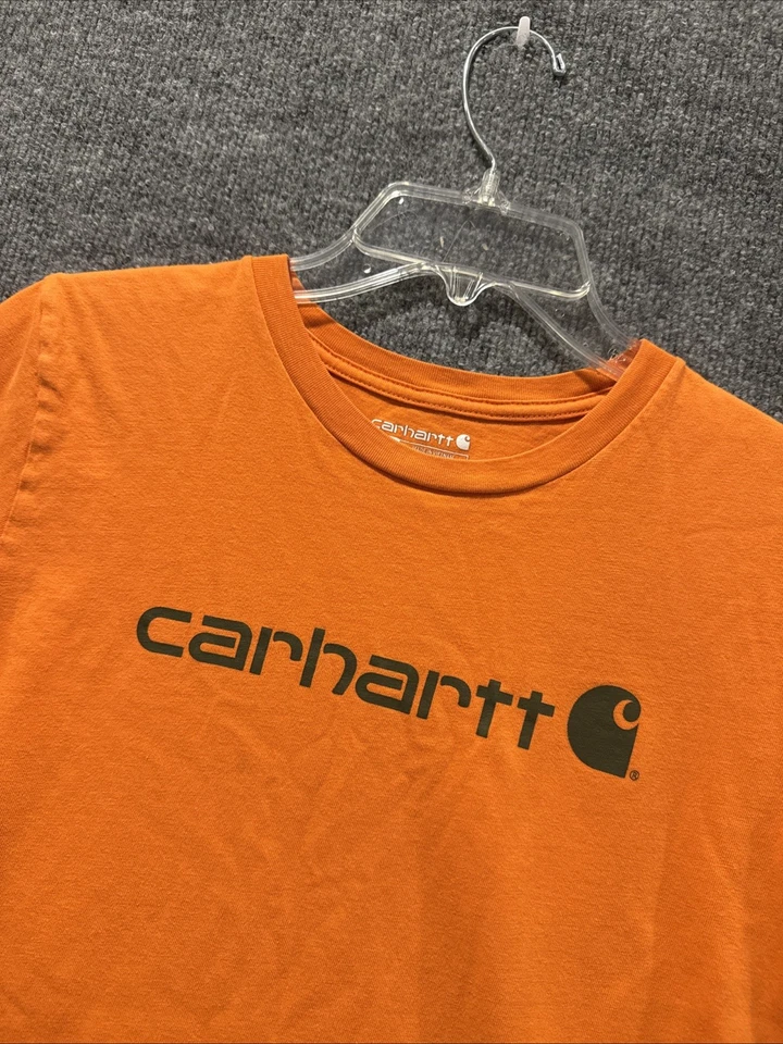 Carhartt Boy’s Size Medium M 10-12 Graphic Short Sleeve T-Shirt Orange TK6156-B - Image 2 of 4