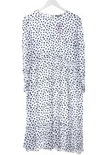 ONE MORE STORY Langarmkleid Damen Kleid Gr. DE 40 weiß-schwarz Casual-Look