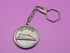 Keyring Key Ring - Vintage Metal Souvenir Gibraltar