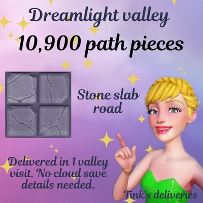 Dreamlight Valley Resources   10.900 Pfad Stück Packung Steinplatte Straße