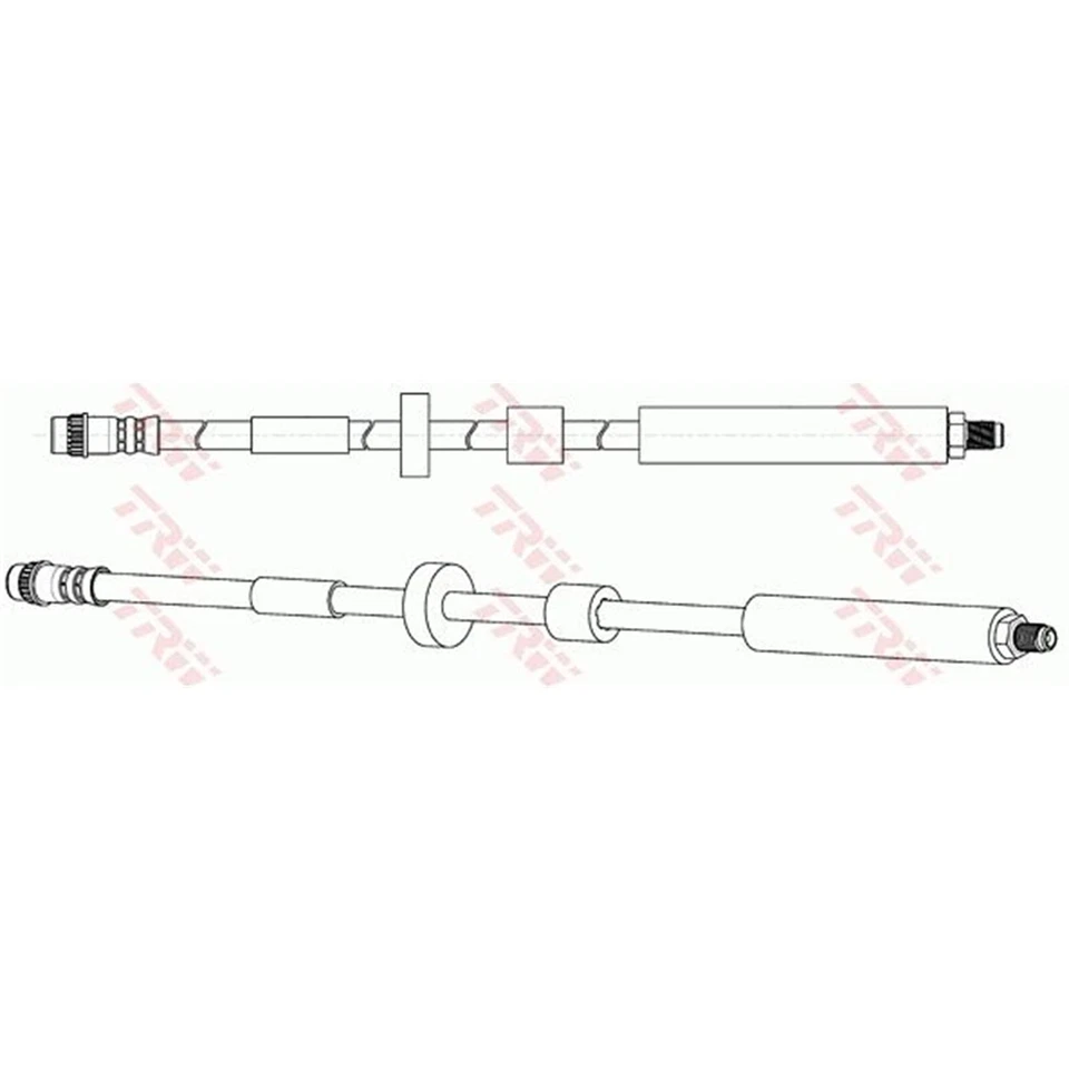 2X TRW Flexibles de Frein Avant des Deux Côtés Pour Peugeot 3008 308 5008 - Photo 4/4