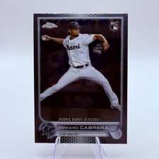 Edward Cabrera 2022 Topps Chrome Update #USC87 Rookie Miami Marlins Card MLB. rookie card picture
