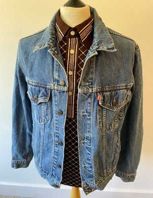 Levi s Denim Herren Vintage 70503 02 Oversize Y2K Classic Trucker Jacke L 42''