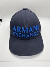Gorra clásica negra Snapback Armani Exchange para hombre