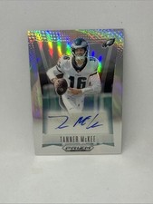 Tanner McKee 2024 Panini Prizm Auto Silver Holo SP Eagles X
