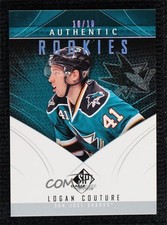 2009-10 SP Game Used Edition Authentic Rookies Spectrum 10/10 Logan Couture 7ez