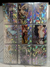 Olivia II Collectible Pin-Up Art Cards Holo Foil Lot 72 Vtg Adult Art NSFW