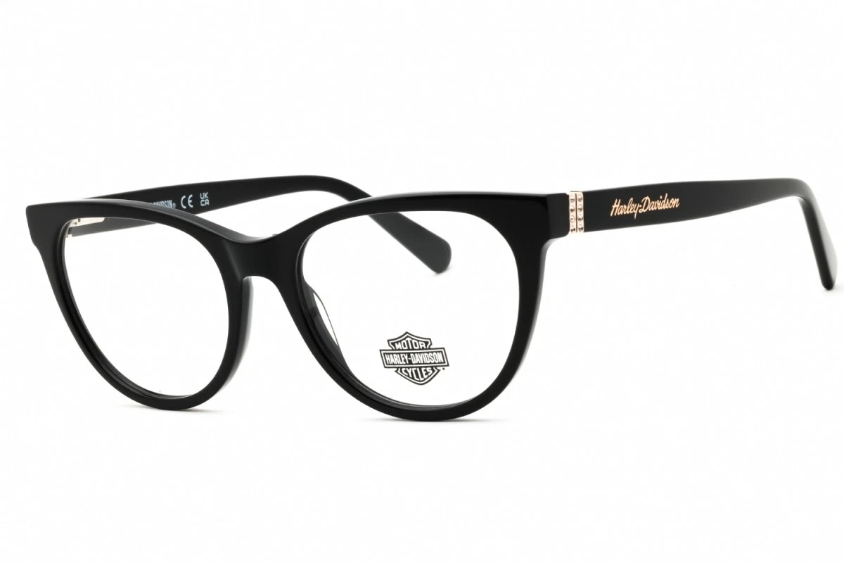 HARLEY DAVIDSON Eyeglasses HD50075-001-55 Size 55/16/cat-eye BRAND NEW W CASE Harley-Davidson Women main image 2
