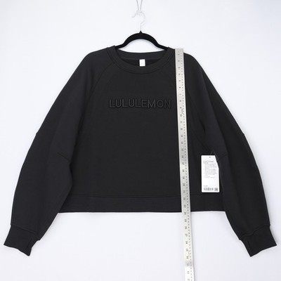 deepweb crew neck Sweat M 新品未使用 Lululemon Scuba Oversized Pullover Wordmark Crew Neck Black Size