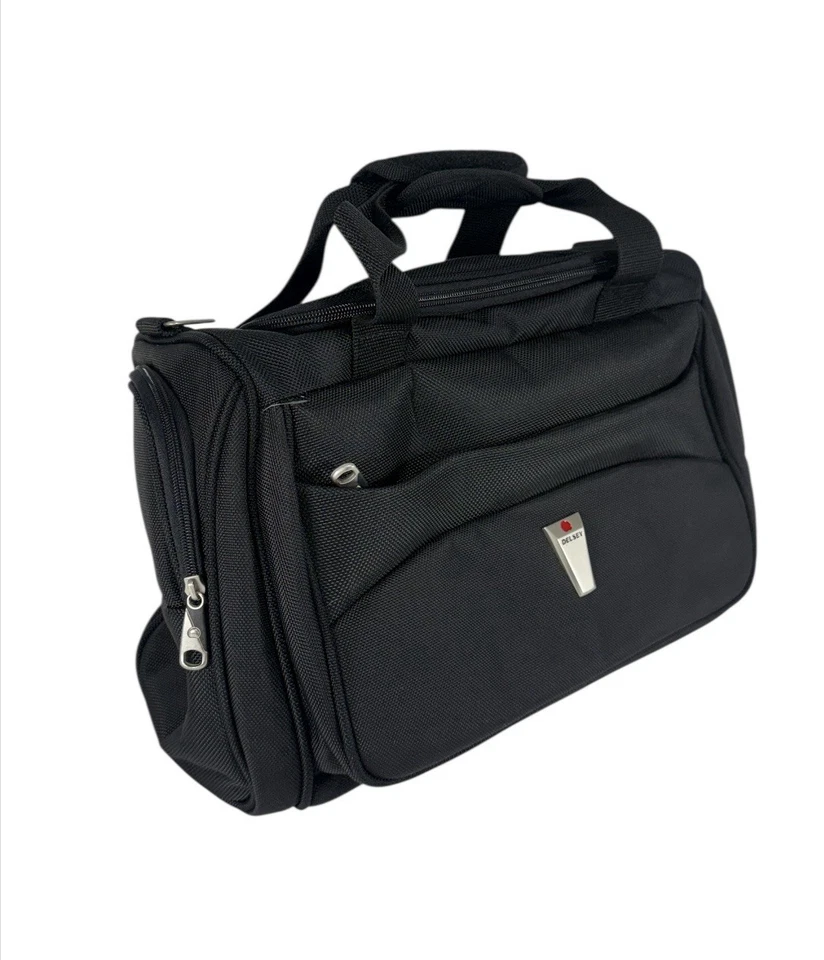 Delsey Helium Lite 300 Black Personal Bag Luggage ~ Model 17519 ~ 15" x 13" x 7" - Image 2 of 4