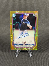 2026 Bowman Baseball Caden Scarborough 1st Bowman Chrome Gold Lava Auto /50