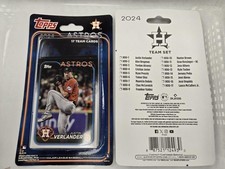 2024 Topps Retail Factory Sealed Baseball Houston Astros Base MLB Team Set. 17 T