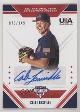 2020 Panini USA Baseball Stars & Stripes 73/249 Cale Lansville #16U-CL Auto 0c6