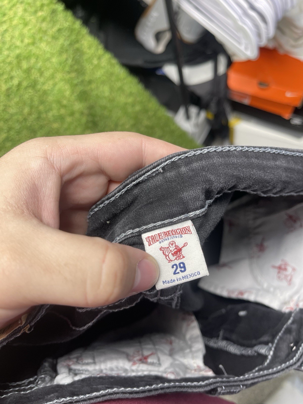 True Religion Jeans Womens 29 Jennie Curvy Black Mid Rise Super Skinny 29x27 thumbnail 3