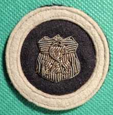 US Coast Guard Interwarr 1920/30's Bullion Uniform Patch on Wool