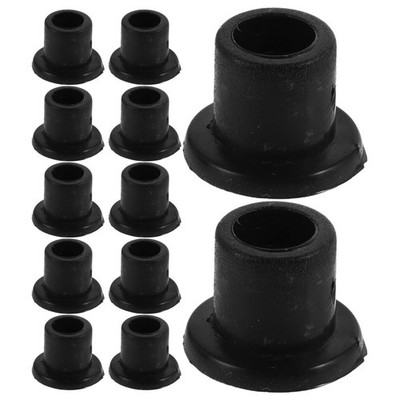  100pcs Glass Door Hinge Sleeve: 8mm OD Plastic Bushing for Pivot Mounts -