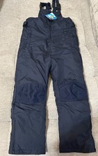 Arctic Hero Kids Blue Snow Bibs Size 12-14 Waterproof Insulated Pants Overall