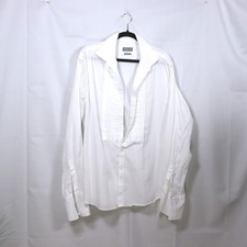 Michael Kors Tuxedo Shirt XL White Mens Pleated Bib Formal