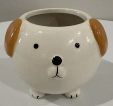 Flora Bunda Cute Animal Novelty Succulent Ceramic 4 Inch Brown Dog