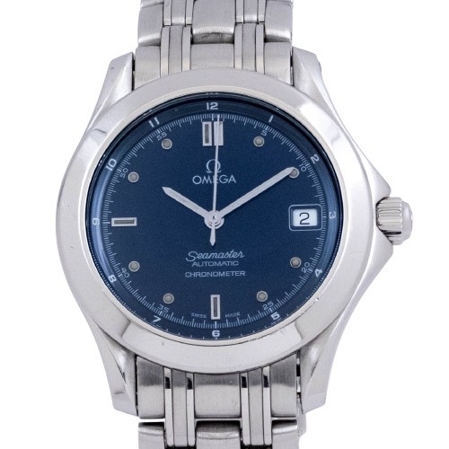 Omega Seamaster 2501.80 Automatic Blue Watch Unisex Very Good Condition