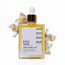 GODA Pheromone Infused Silk Body Oil, 1.7 fl oz, Jojoba Vitamin E Almond
