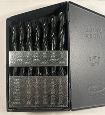 NEW Caterpillar CAT 1U-5714 Drill Bit Set 1/16" to 1/2" by 64ths HSS 29 Pcs USA