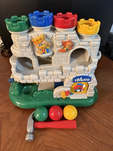 Rare VTG Chicco Castle Pounder Toy w/3 Balls - Different Hammer - Baby Einstein