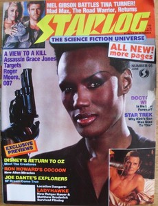 STARLOG MAGAZINE JUNE 1985 #95 GRACE JONES, MEL GIBSON, LADYHAWKE