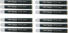 Pentel Pocket Brush Pen Refill Cartridges 12 Count Black Permanent Ink