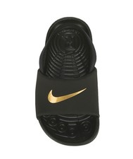 Nike Kawa Slide Toddler Black/Metallic Gold Size 10