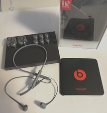 BEATS X BY DR DRE GREY WIRELESS EARPHONES w. CARRYING CASE IN ORIGINAL BOX- READ