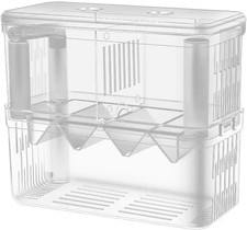 Large Fish Breeder Box for Aquarium Tank, Acrylic Breeding Box for Guppy/Betta/S