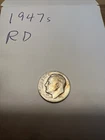 1947-S Roosevelt Dime Silver, Circulated, toning