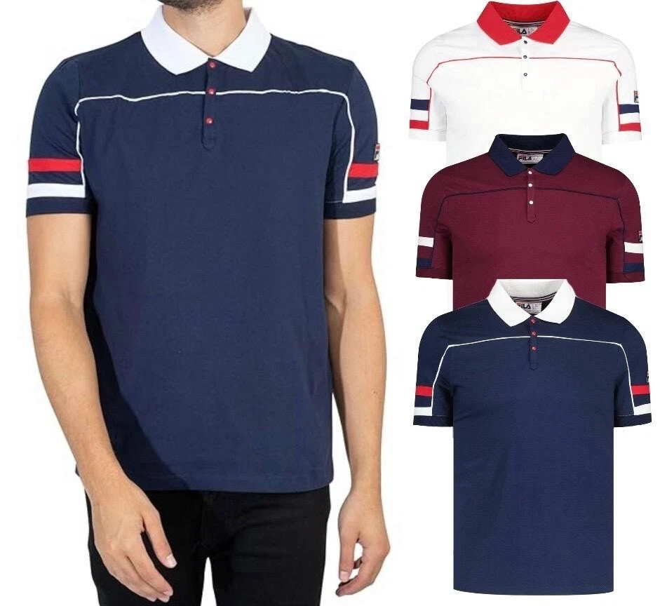 Fila Grandslam Men’s Polo Shirt Retro Piping Tennis Sportswear Top New M - 5XL
Opens in a new window