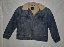 Boys Lined Jean Jacket Gap Kids Small Good Condition