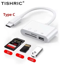 3 in 1 Type C USB OTG Adapter SD/TF Card Reader For Samsung Android Phone