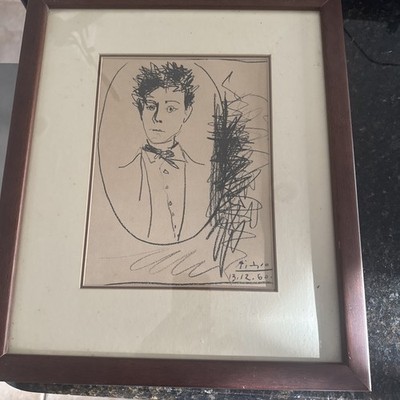 Exciting Pablo PICASSO  Rimbaud  1960 Signed